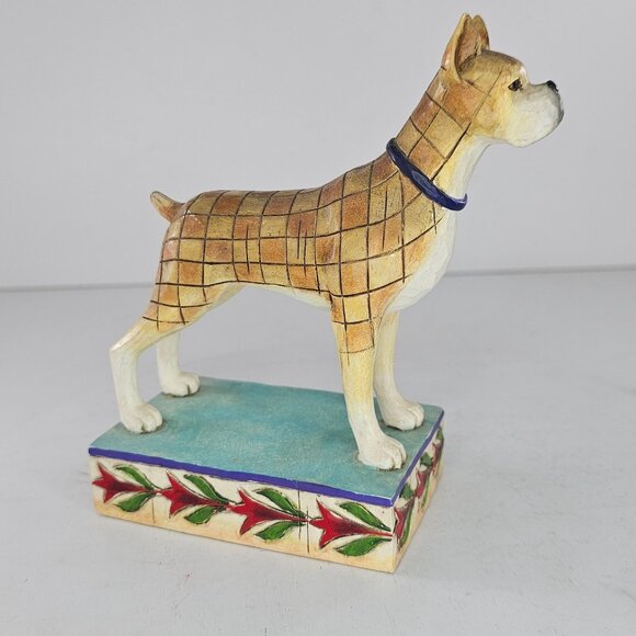Jim Shore Heartwood Creek Lady Boxer Dog Figurine Resin Collectible 2006 - Picture 3 of 8